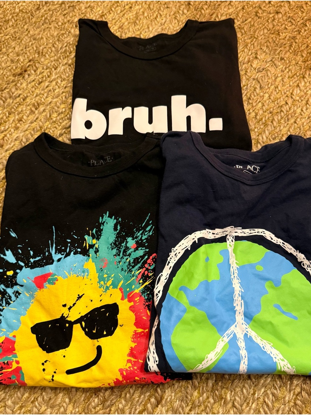 The Children’s Place Boys Lot of 3 Graphic T-Shirts Size XL